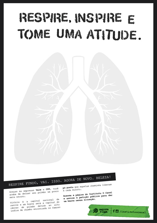 Cartaz do projeto – Respire, Inspire e tome atitude